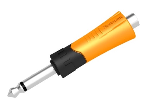 SEETRONIC &bull; Adaptateur Plastic jack 6.35mm m&acirc;le - RCA femelle