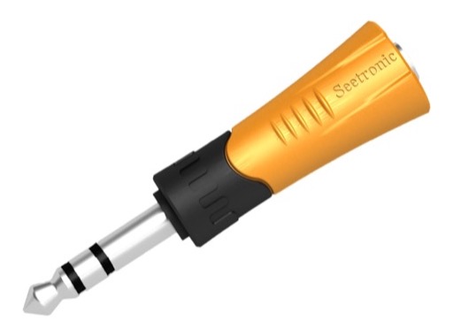 SEETRONIC &bull; Adaptateur Plastic jack 6.35mm m&acirc;le - jack 3.5mm femelle