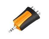 SEETRONIC &bull; Adaptateur Plastic jack 3.5mm m&acirc;le - 2 RCA femelles-adaptateurs