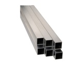 Barre aluminium carrée 2 mètres 50 x 50 mm épaisseur 2 mm-monotube