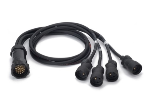 FOUET &bull; 4 x 1,5 m&egrave;tre HO7RNF3G2,5 TMP41905N & 4x50446