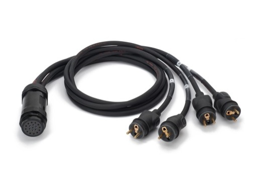 FOUET &bull; 4 x 1,5 m&egrave;tre HO7RNF3G2,5 TMP41908N & 4x50445