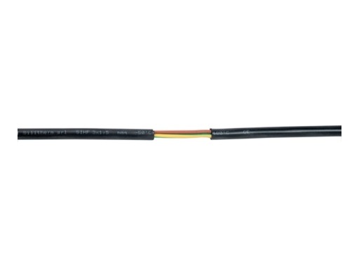 Câble silicone gris • Haute température 180°C 3 x1,5mm2 au métre