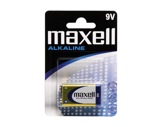 MAXELL • 1 Pile alcaline blister 9V D26,2X17,5 H48,5