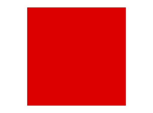 Filtre gélatine ROSCO PRIMARY RED - feuille 0,53 x 1,22