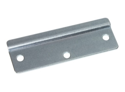 G&acirc;che Zinc pour fermeture &agrave; targette FLY2046, Dimensions 82 x 28 x 1,6mm