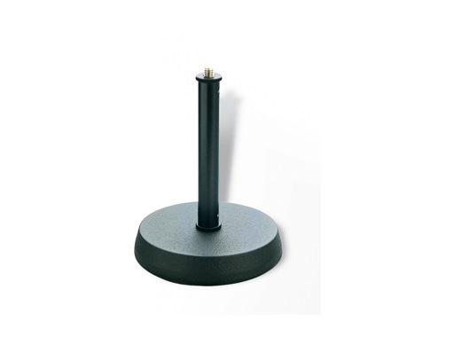 K&M • Pied de table noir embase circulaire 13 cm Hauteur 170 mm