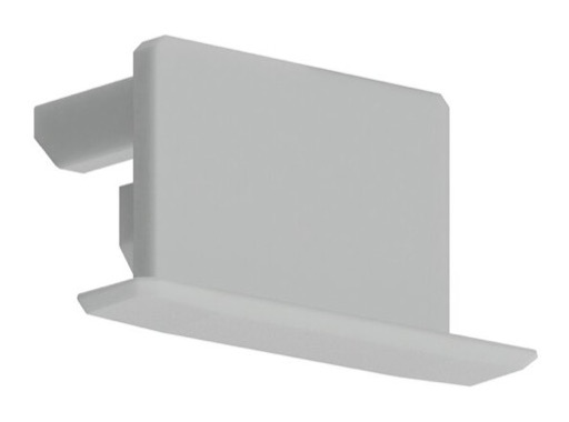 Embout plein gris pour profil&eacute; gamme PDS4 K - KLUS