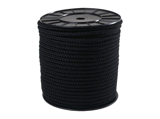 DRISSE • Pré étirée noire Ø 6 mm - bobine de 100 m